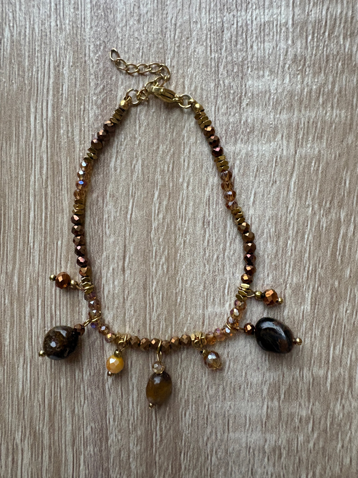 Bracciale cristalli e pietre dure