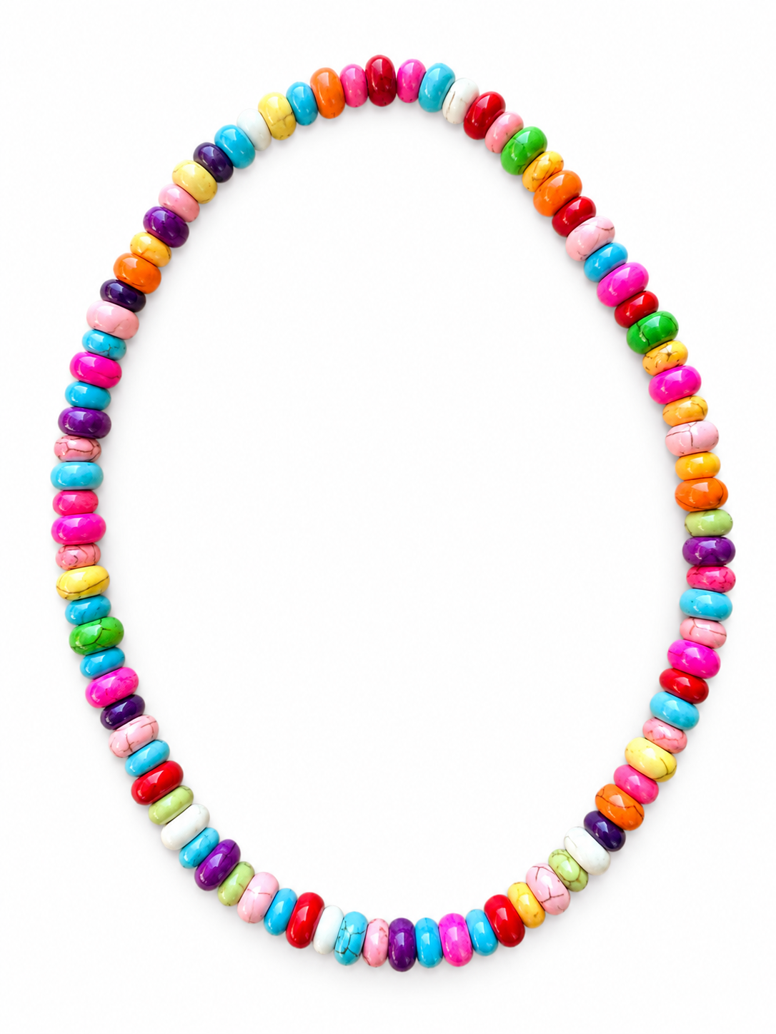 Collana beads fluo
