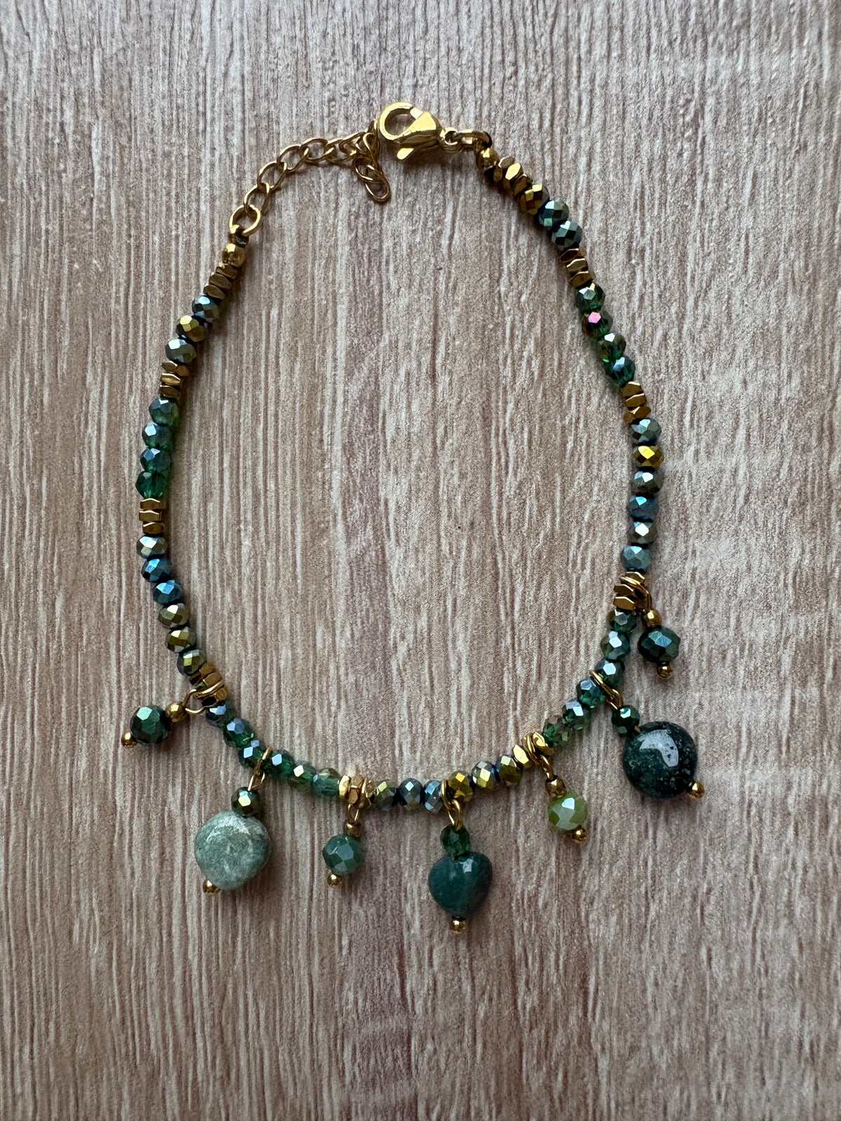 Bracciale cristalli e pietre dure