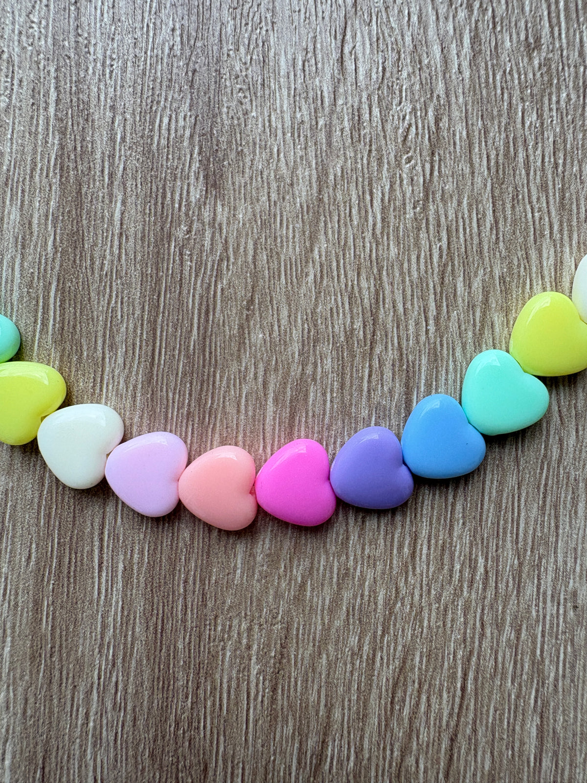 Collana cuori medi arcobaleno