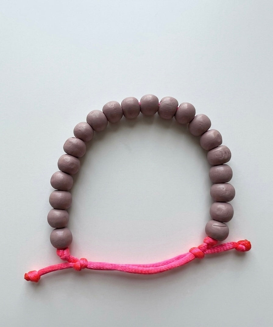 Bracciale sfere legno
