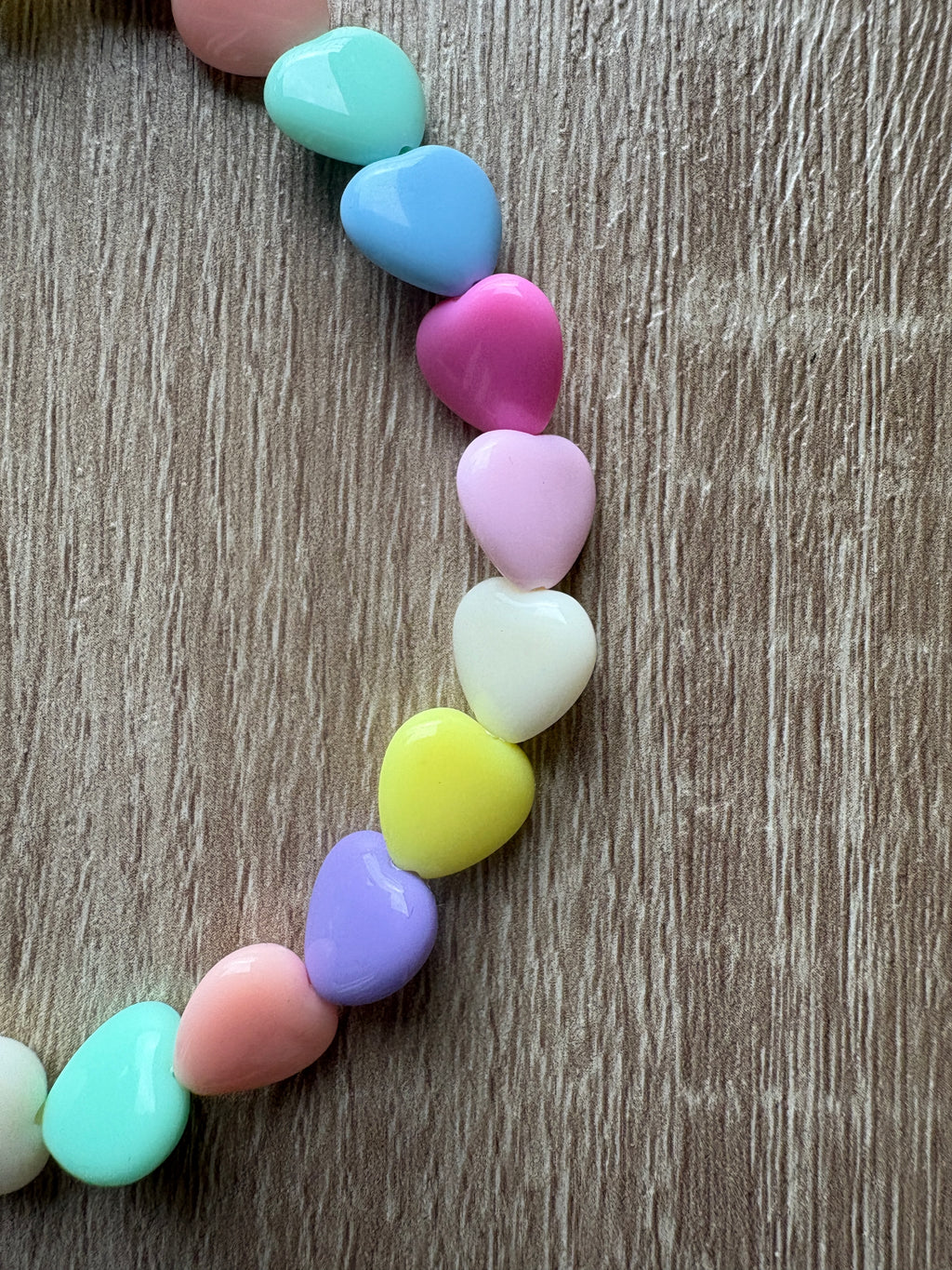 Collana cuori resina