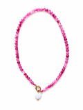 Collana Agata fucsia Heart