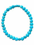 Collana cuori tourquoise