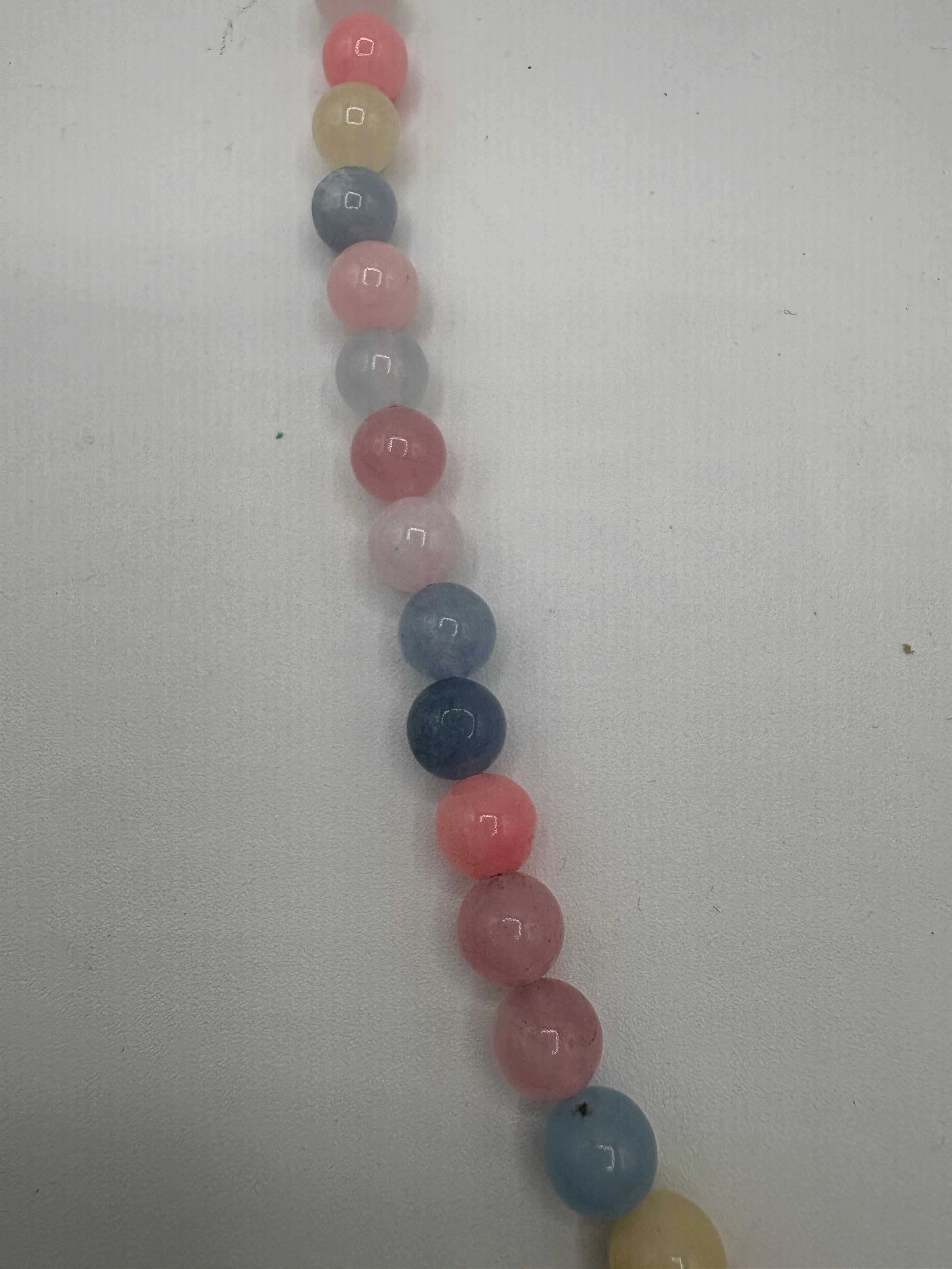 Collana quarzo rosa e Agata colorata