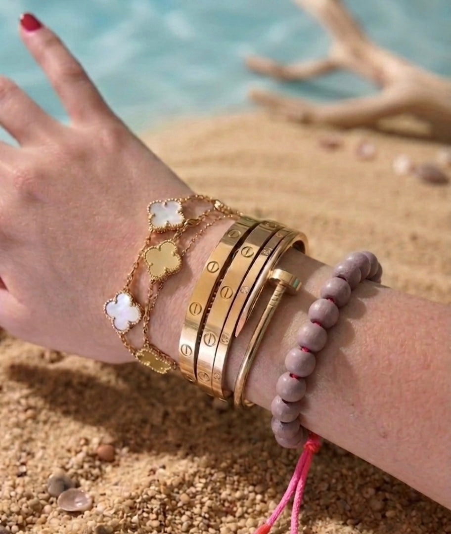 Bracciale sfere legno