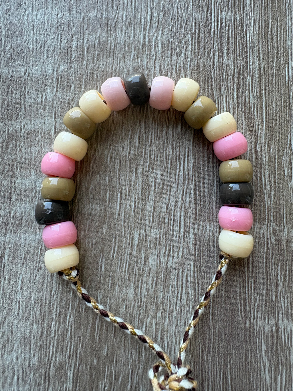 Bracciale beads perline maxi