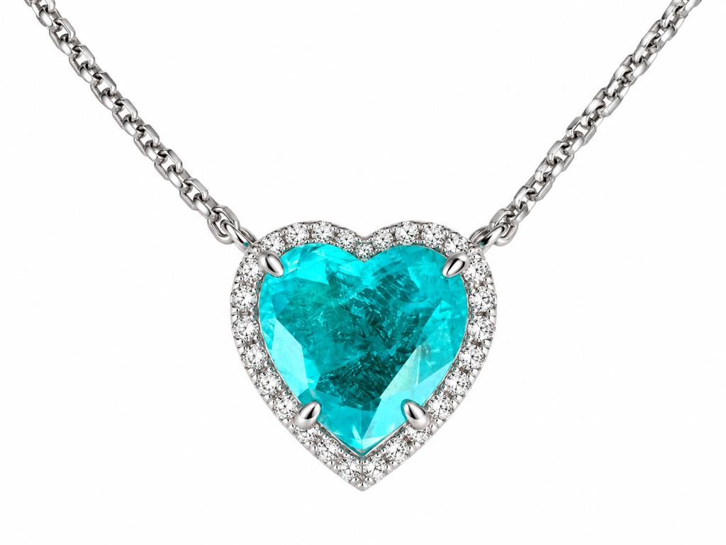 Collana cuore paraiba