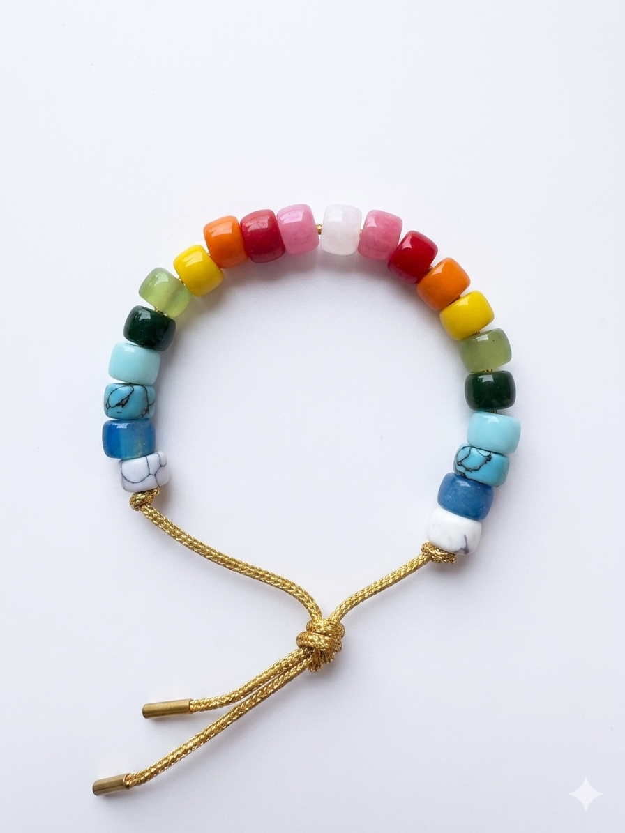 Bracciale beads colorati