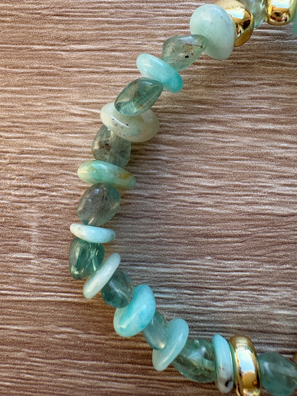 Bracciale rondelle amazonite