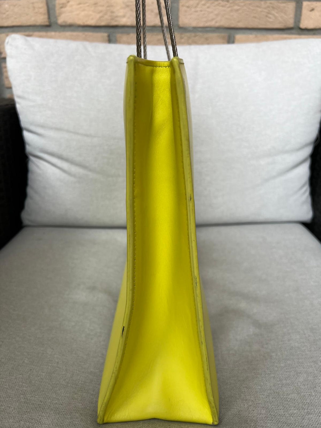 Balenciaga cable tote yellow