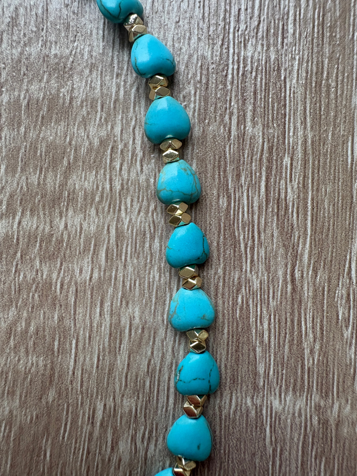 Collana cuori turchesi