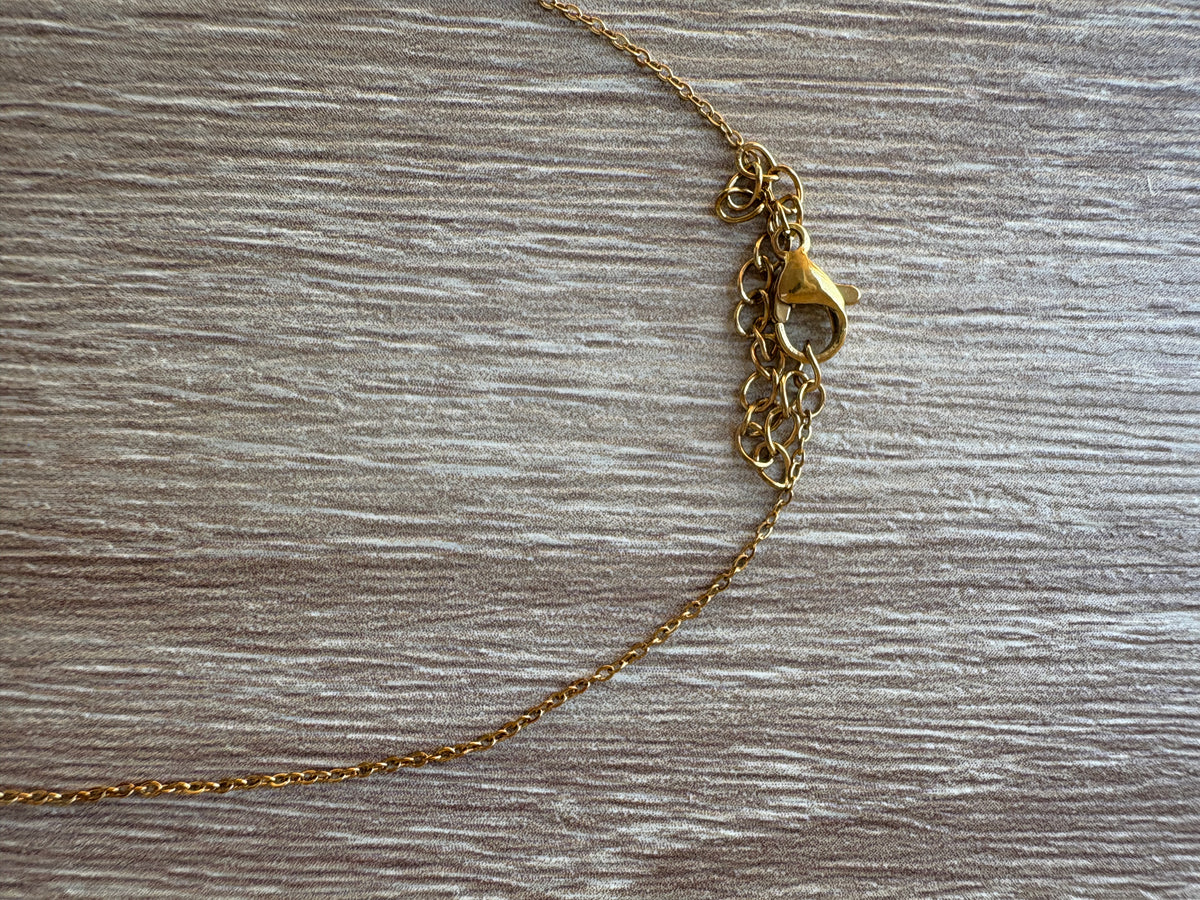 Collana minimal turchese
