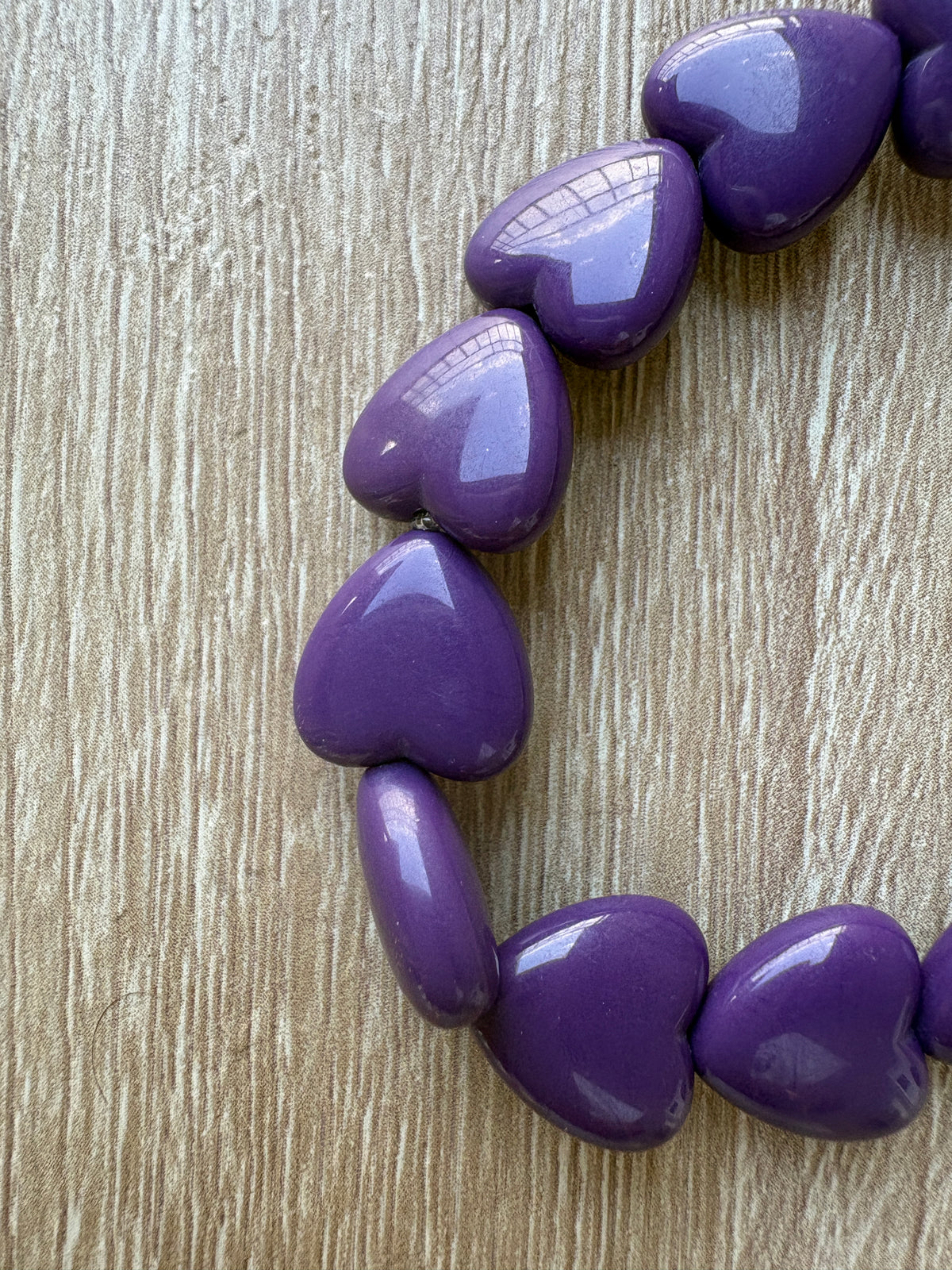 Bracciale cuori resina