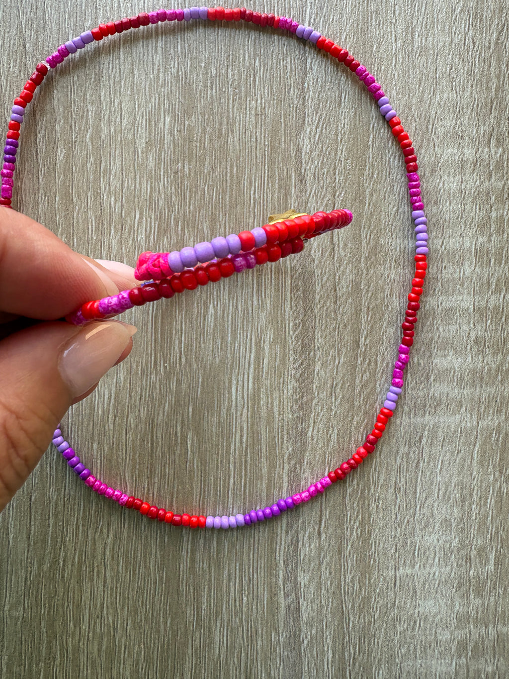 Bracciale più collana perline