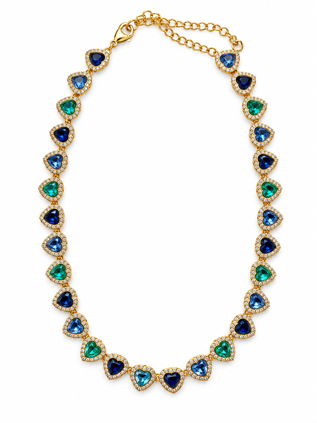 Collana blu heart