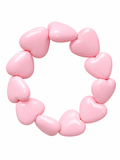 Bracciale maxi cuori new Pink