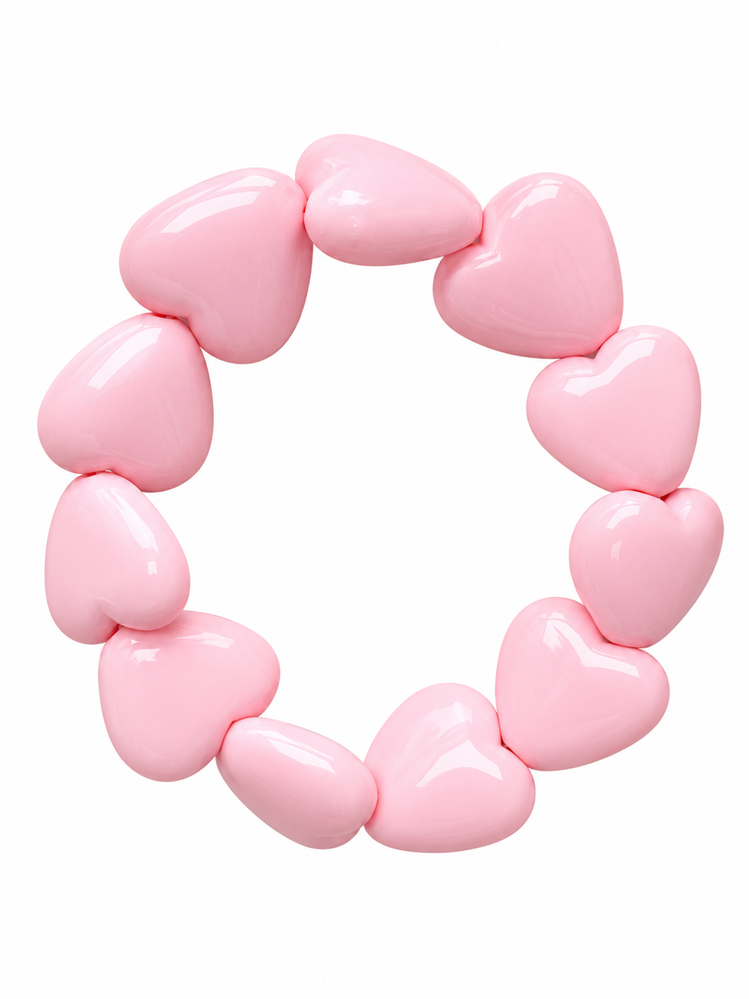 Bracciale maxi cuori new Pink
