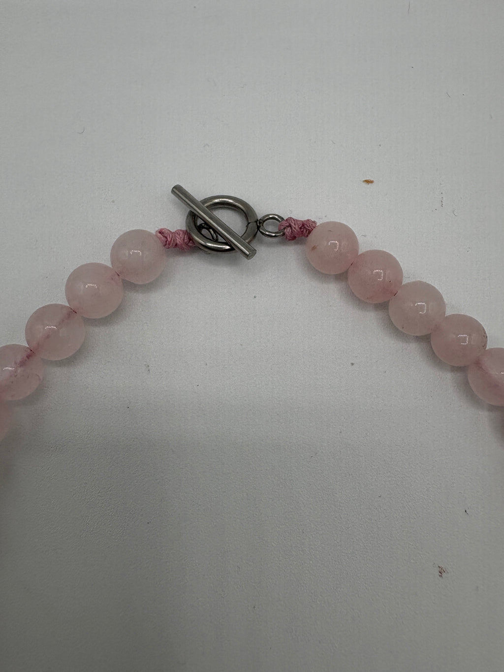 Collana in quarzo rosa