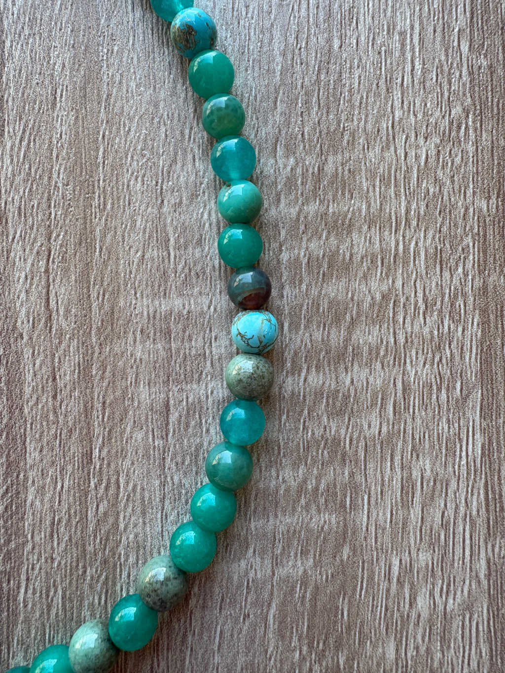 Collana sfere crisoprasio