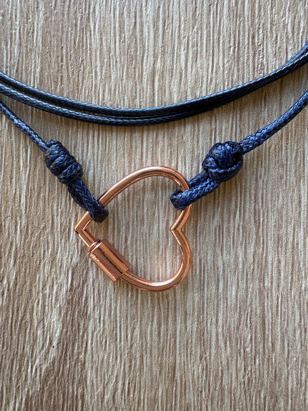 Collana moschettone cuore