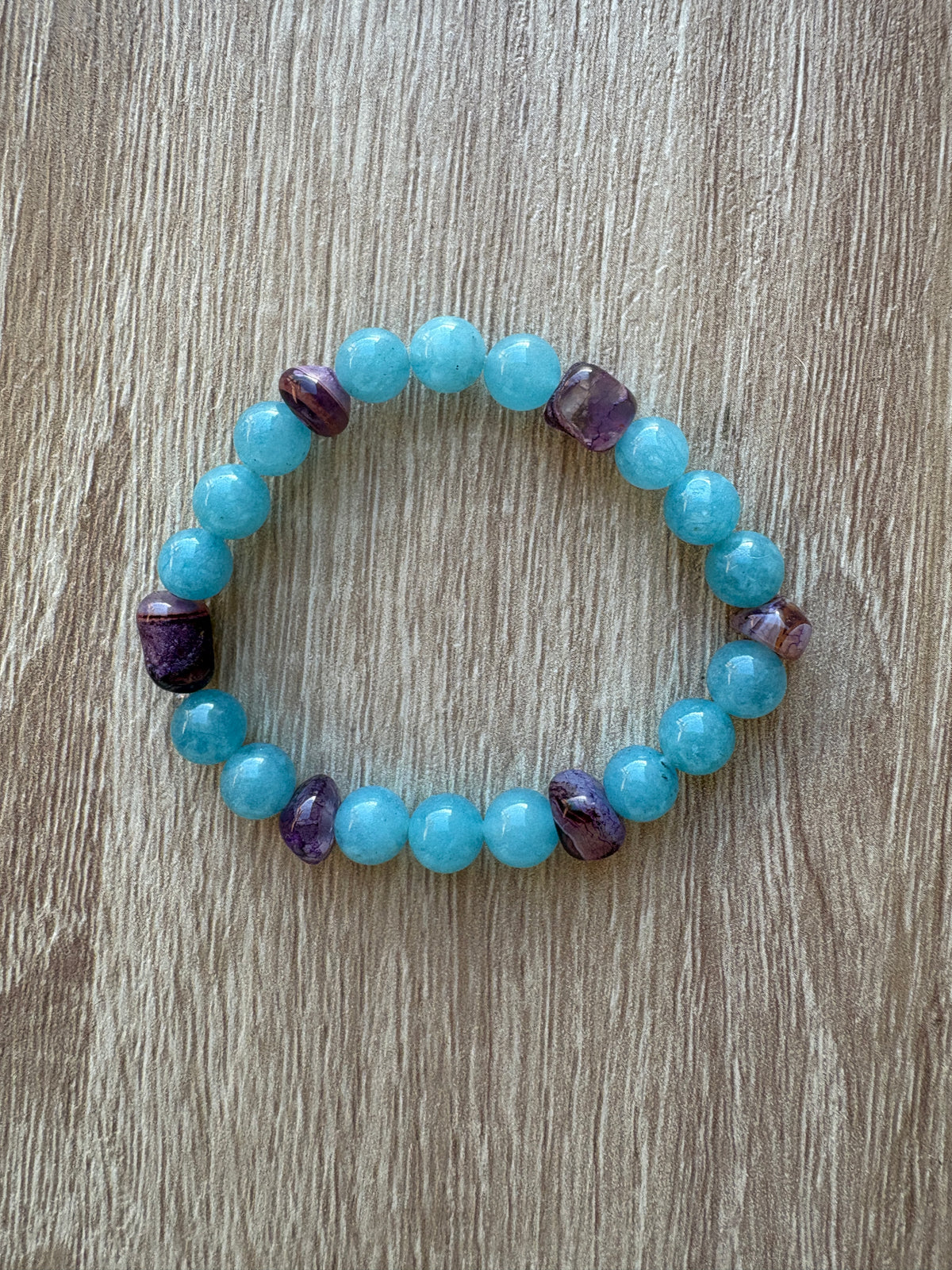 Bracciale quarzo e ametista