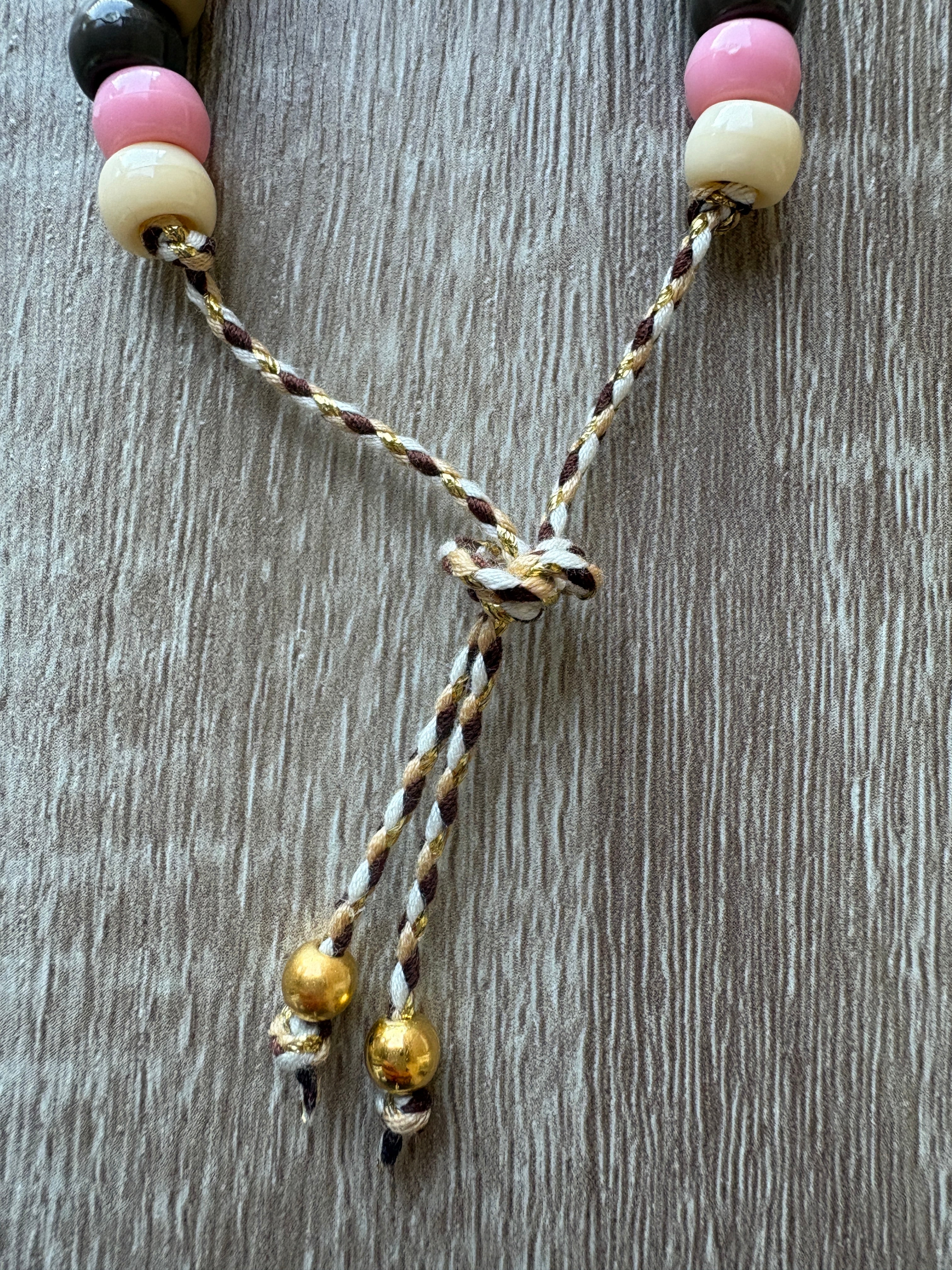 Bracciale beads perline maxi