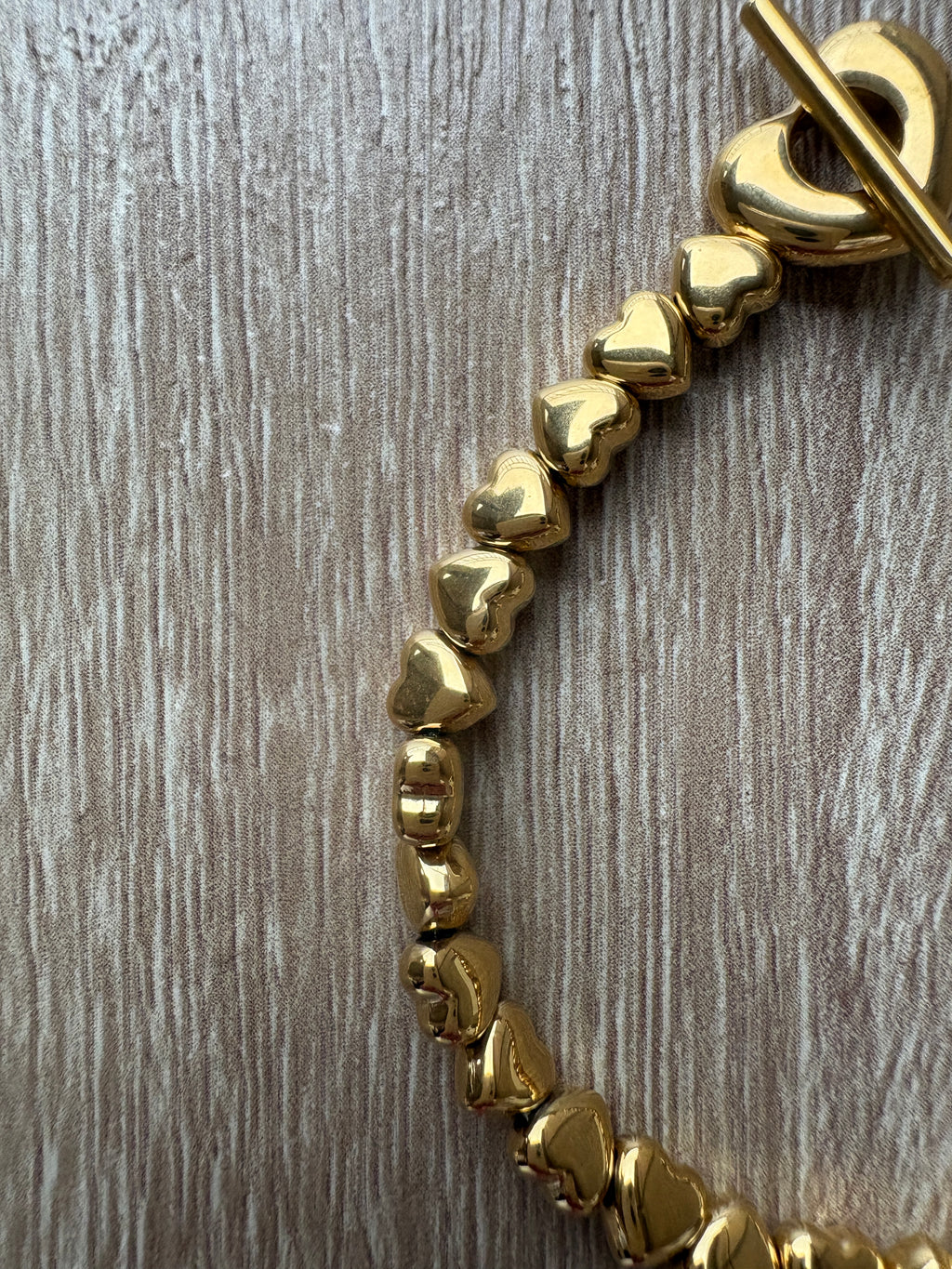 Bracciale cuori acciaio