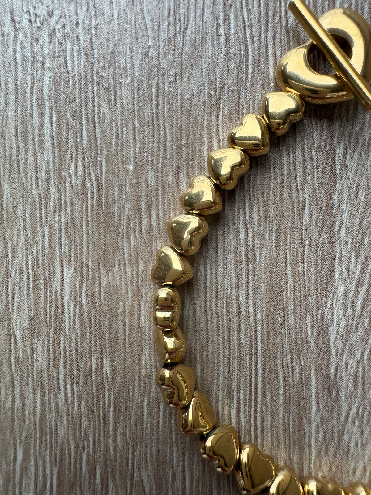 Bracciale cuori acciaio