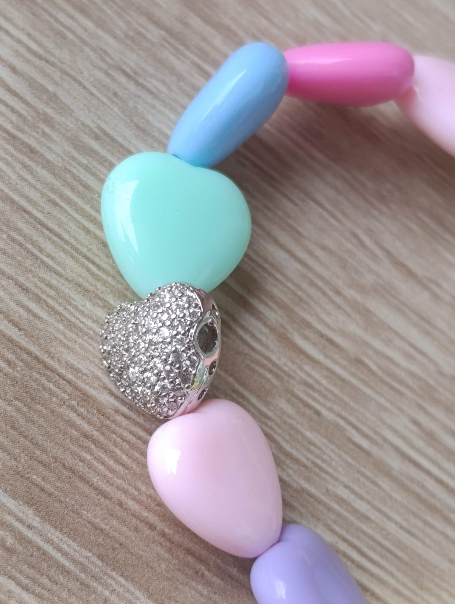 Bracciale cuori resina limited edition