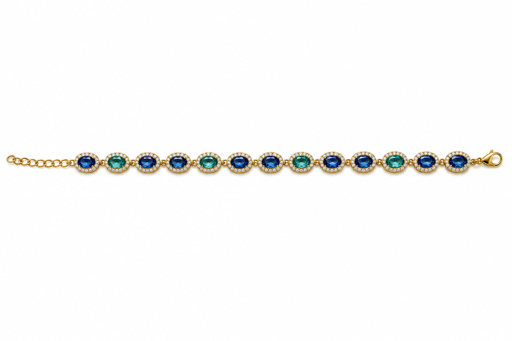 Bracciale tennis multicolor