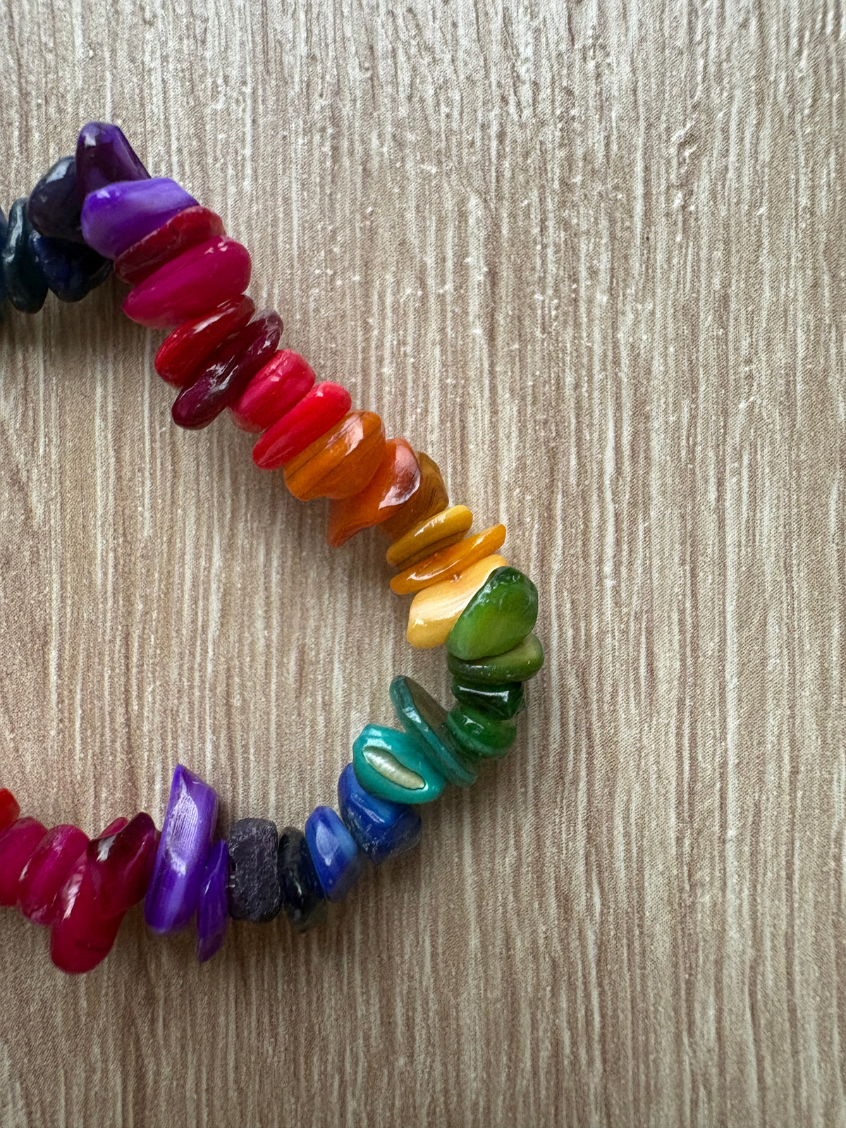 Bracciale scaglie madreperla arcobaleno