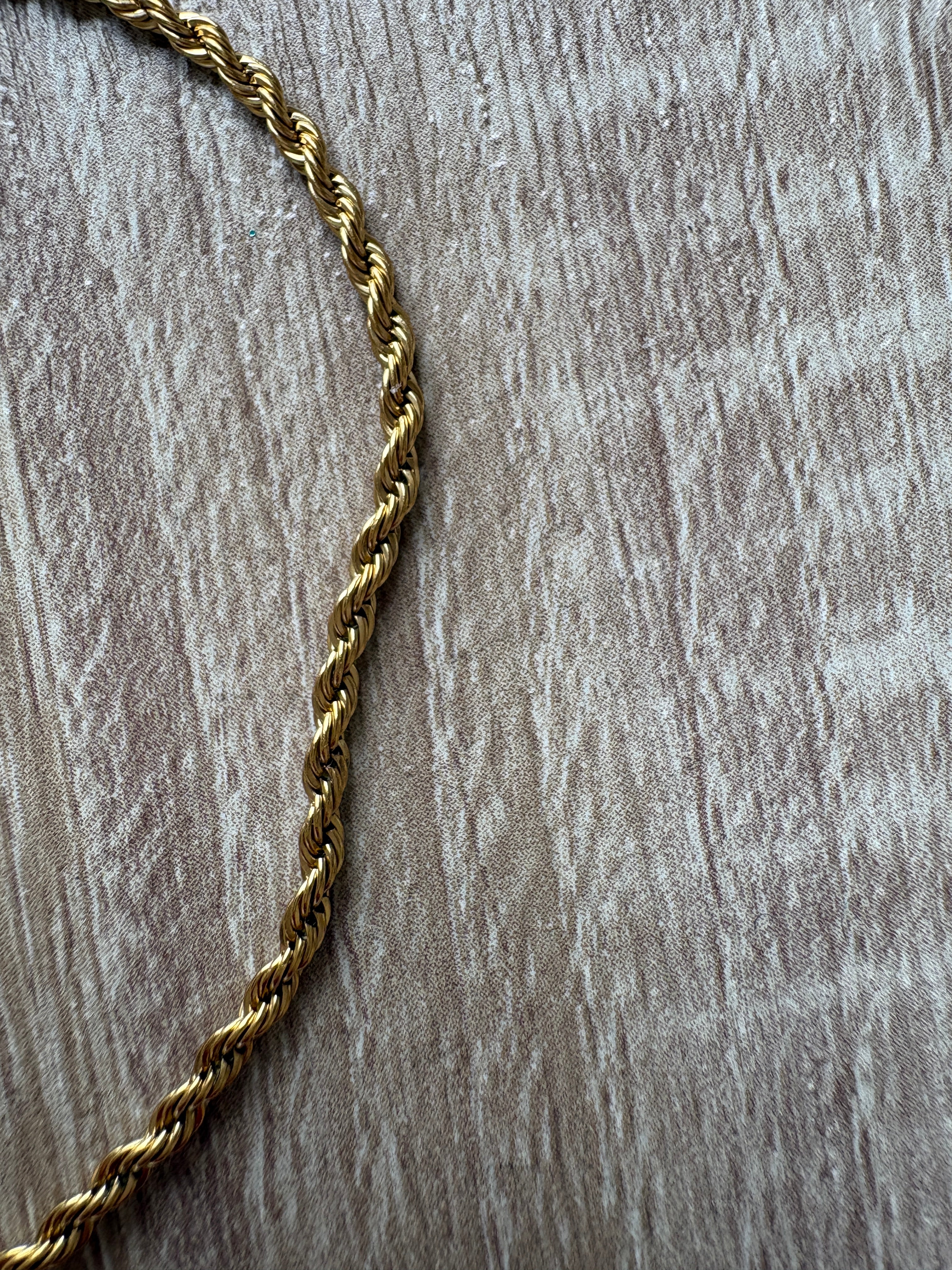 Bracciale maglia marinara , charm cuore