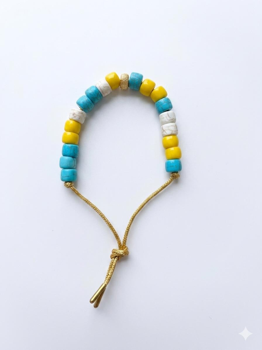 Bracciale beads colorati