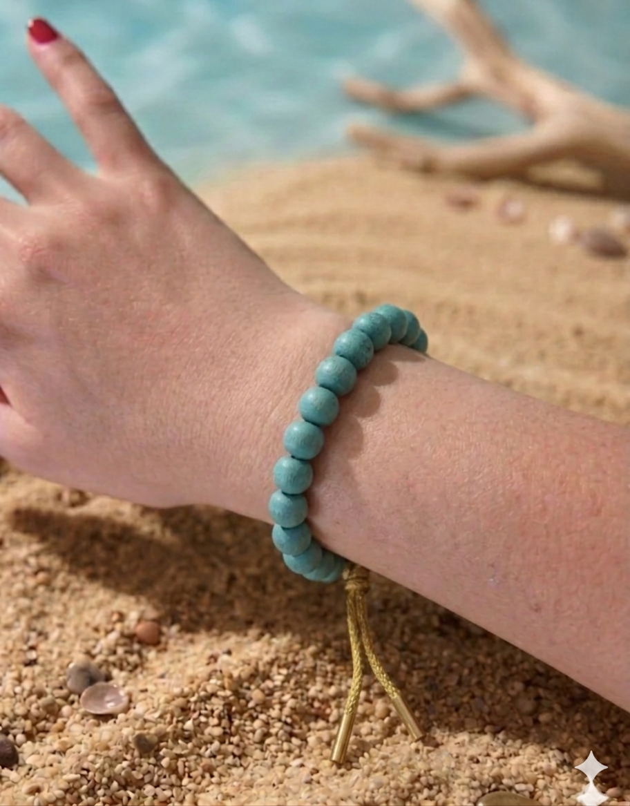 Bracciale sfere in legno