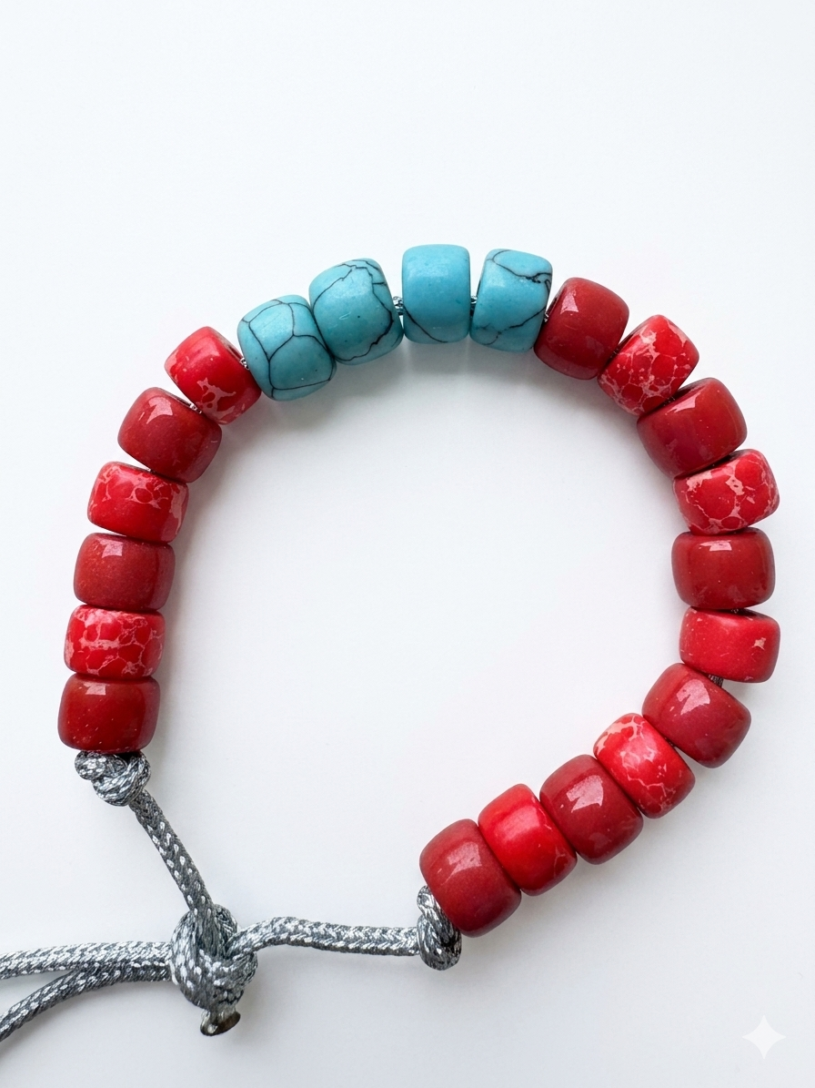 Bracciale beads colorati