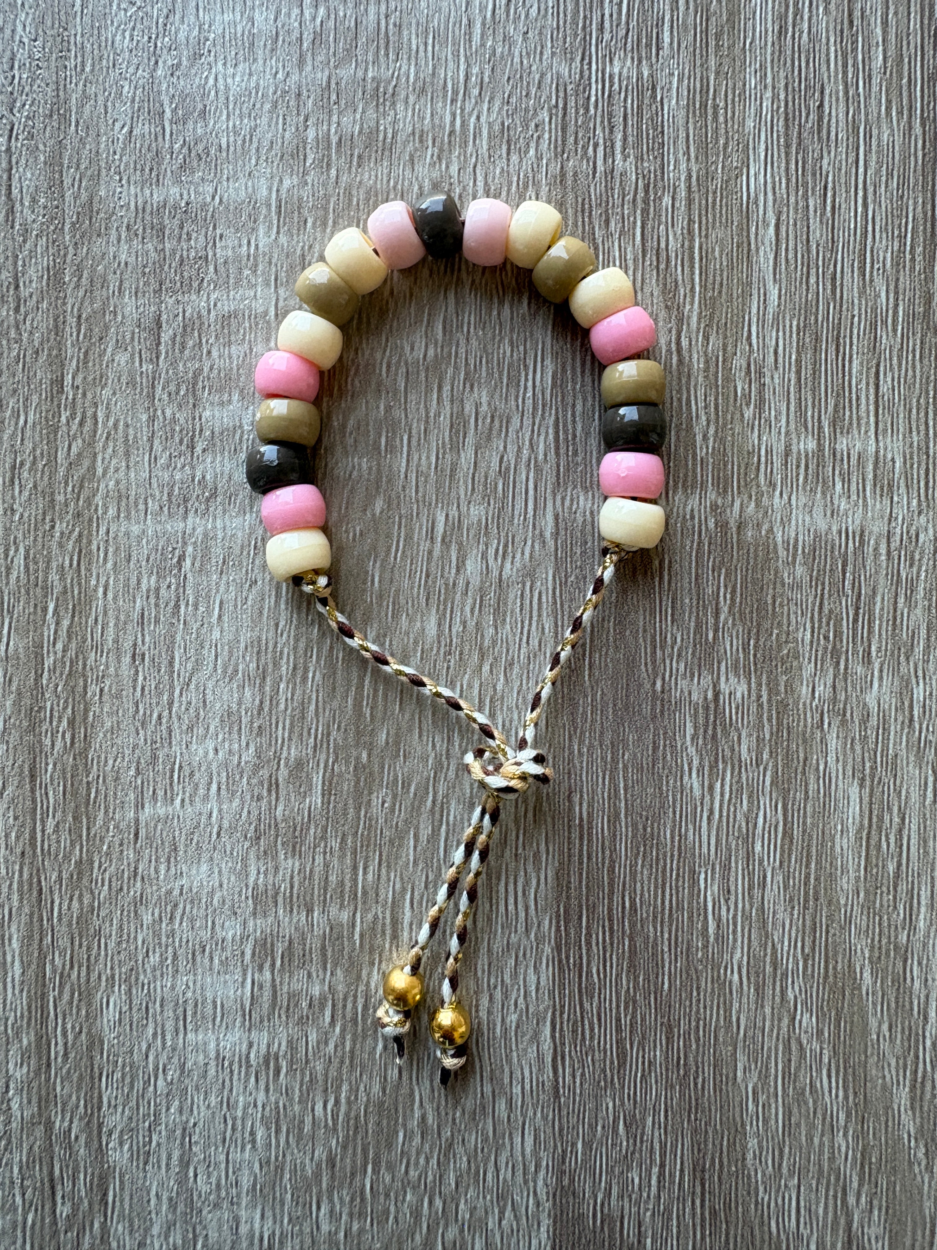 Bracciale beads perline maxi