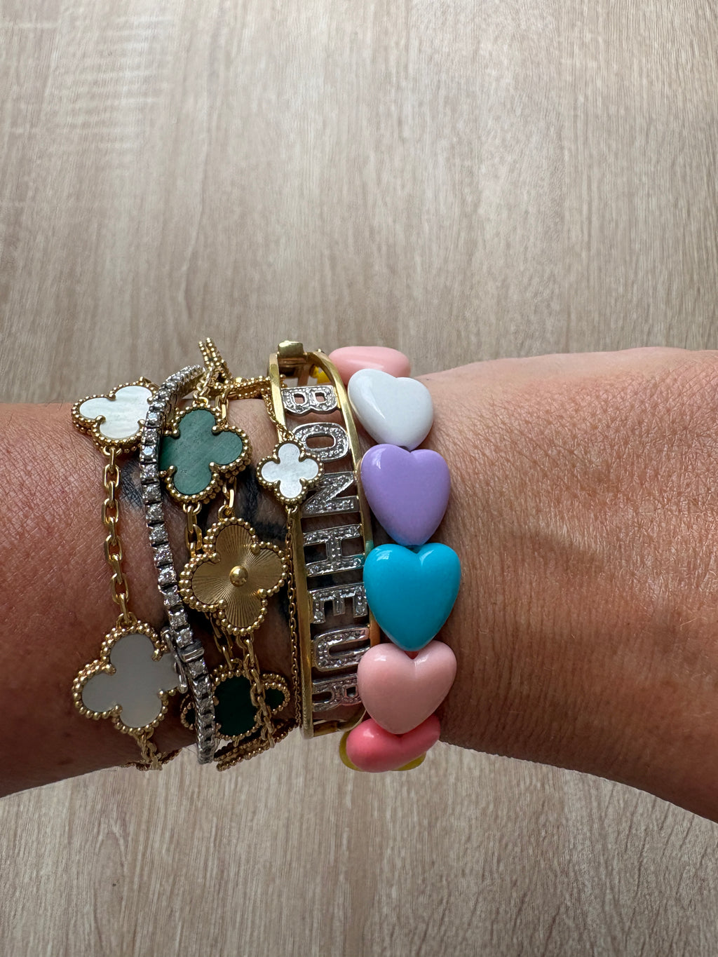 Bracciale Heart resina