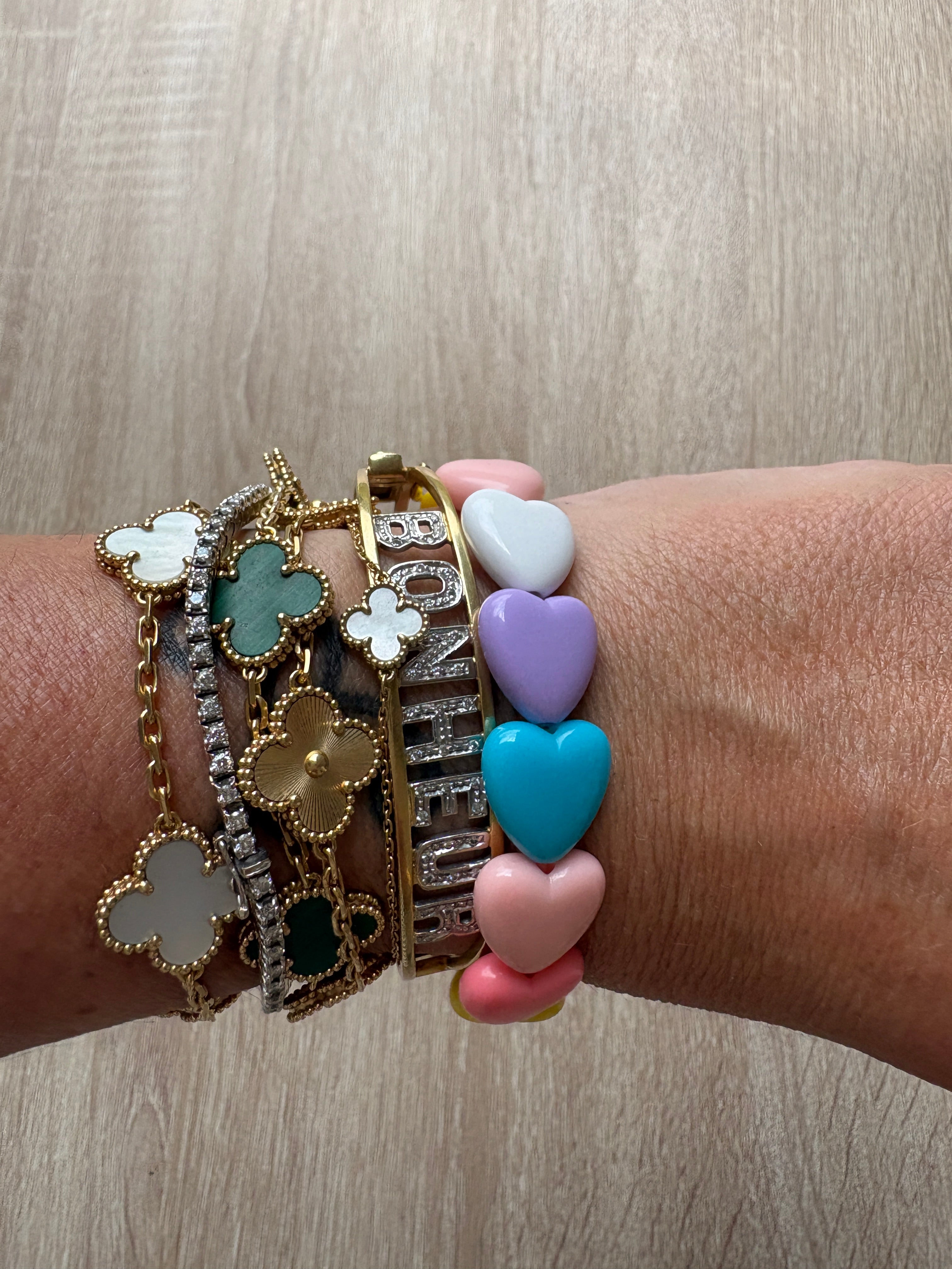 Bracciale Heart resina