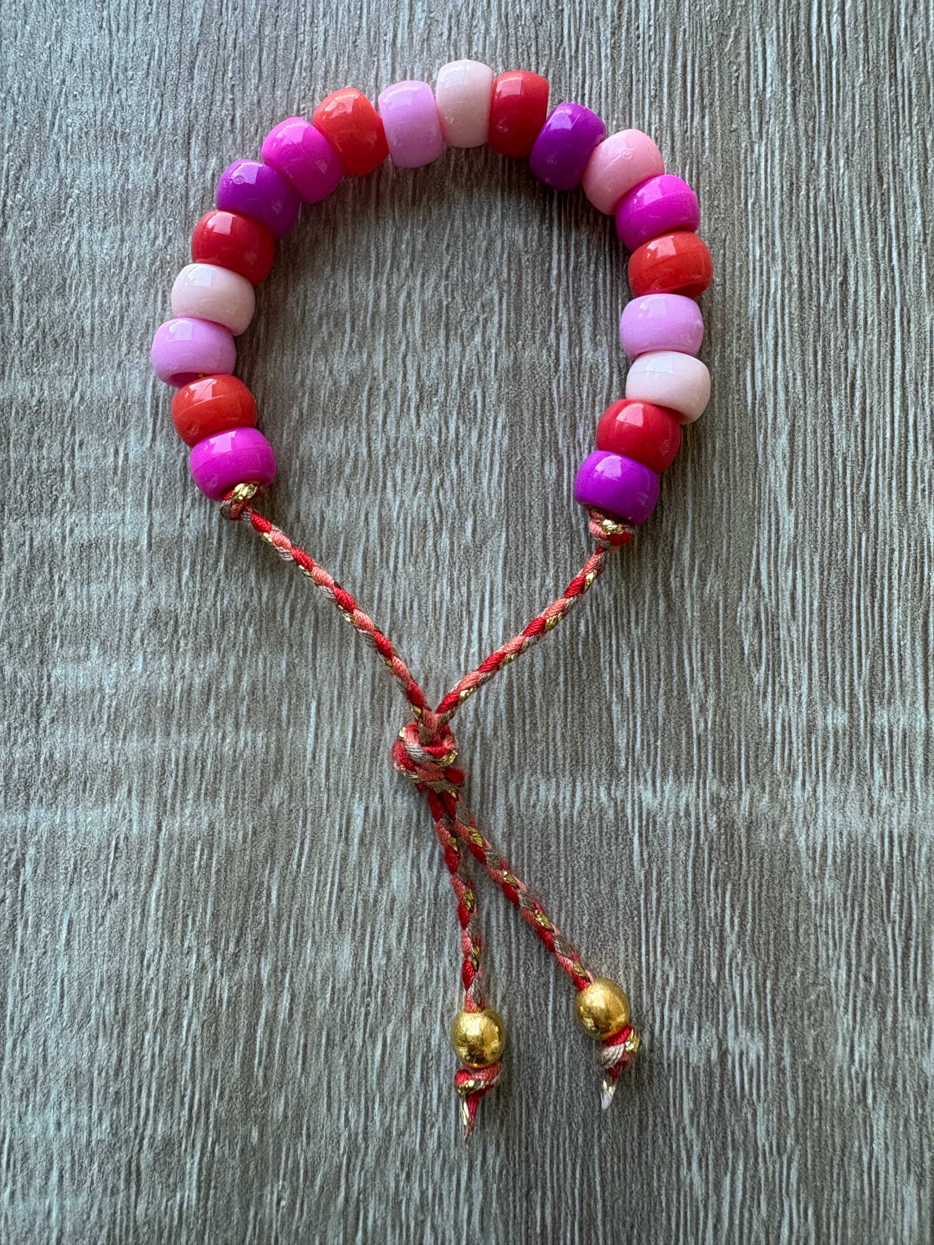 Bracciale beads perline maxi