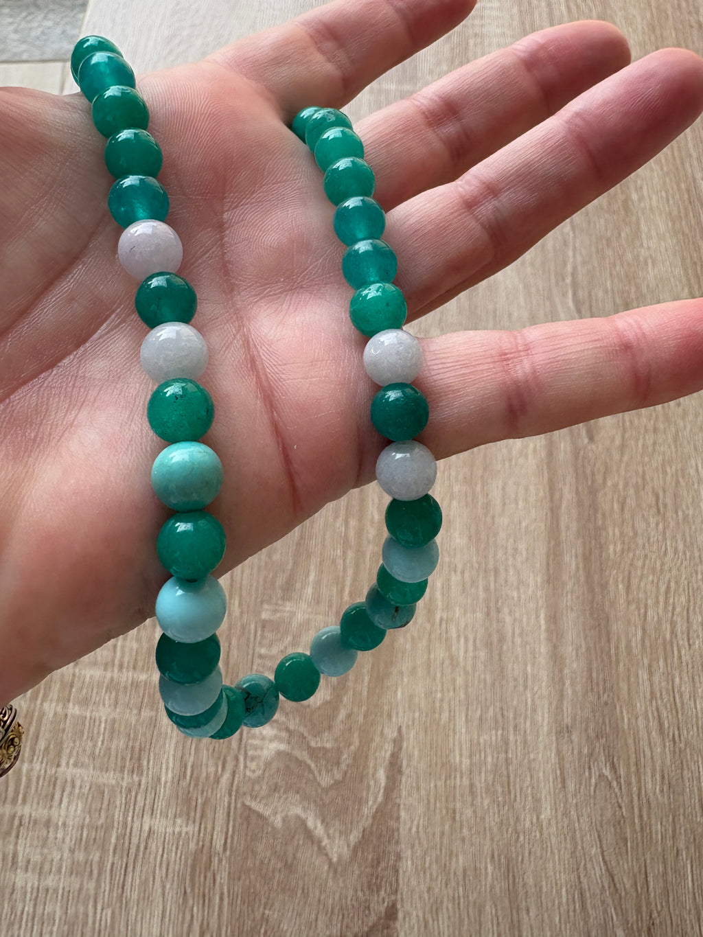 Collana pietre dure elastica