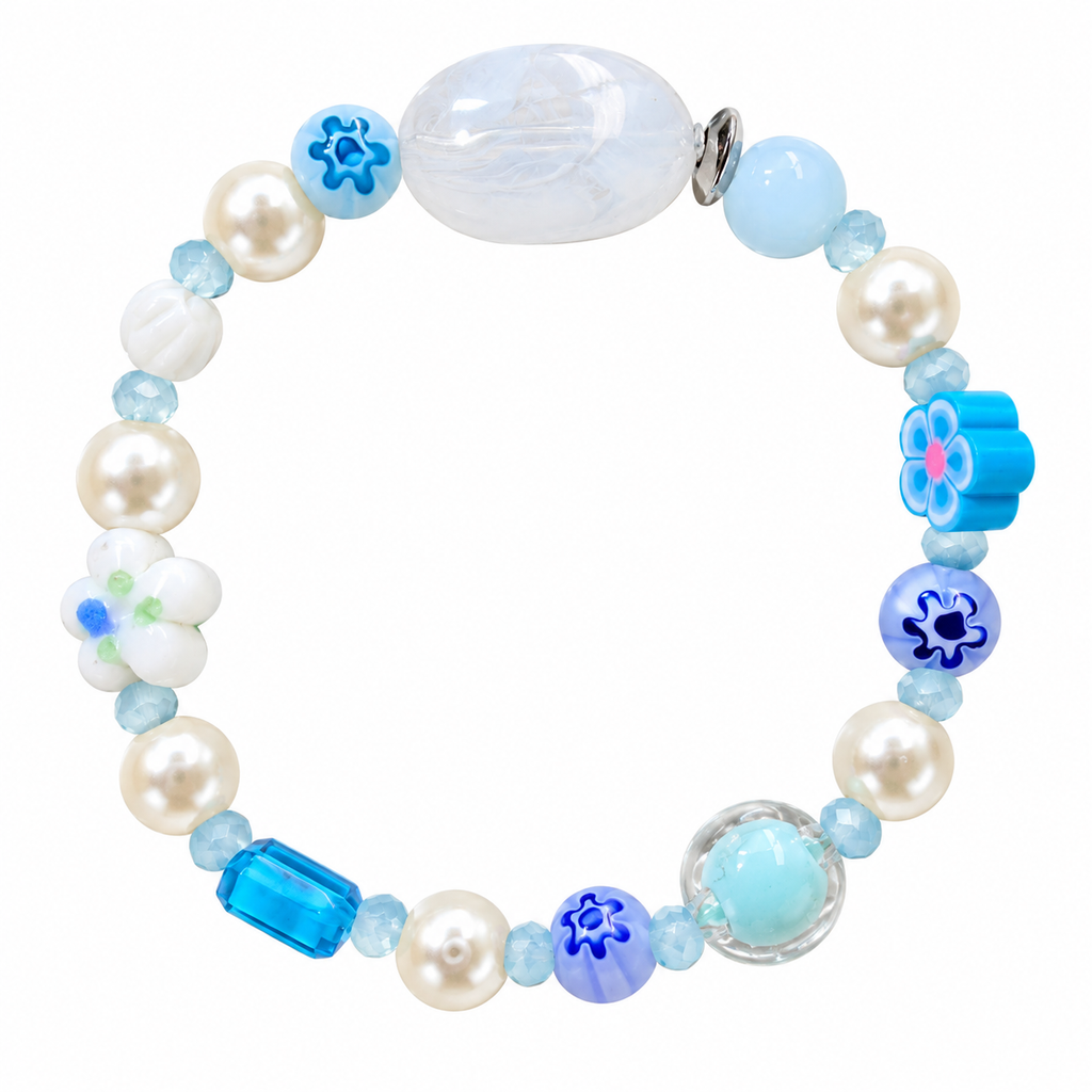 Bracciale perle flower