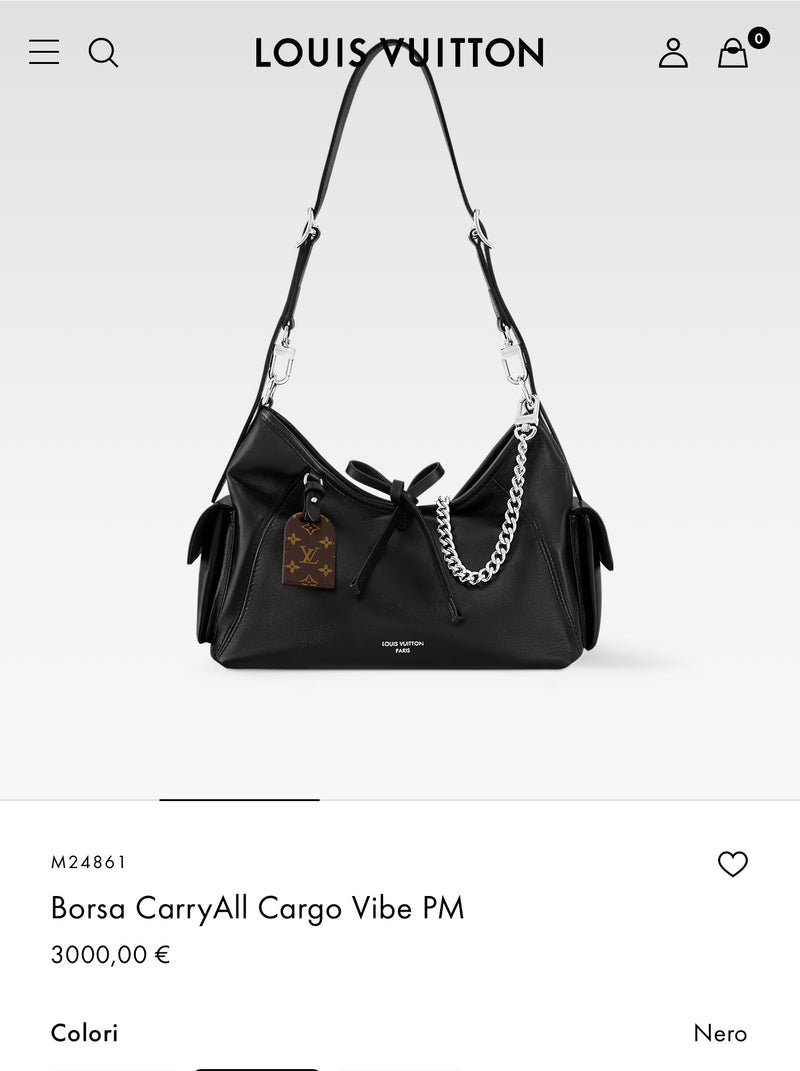 Louis Vuitton carry all cargo vibe pm
