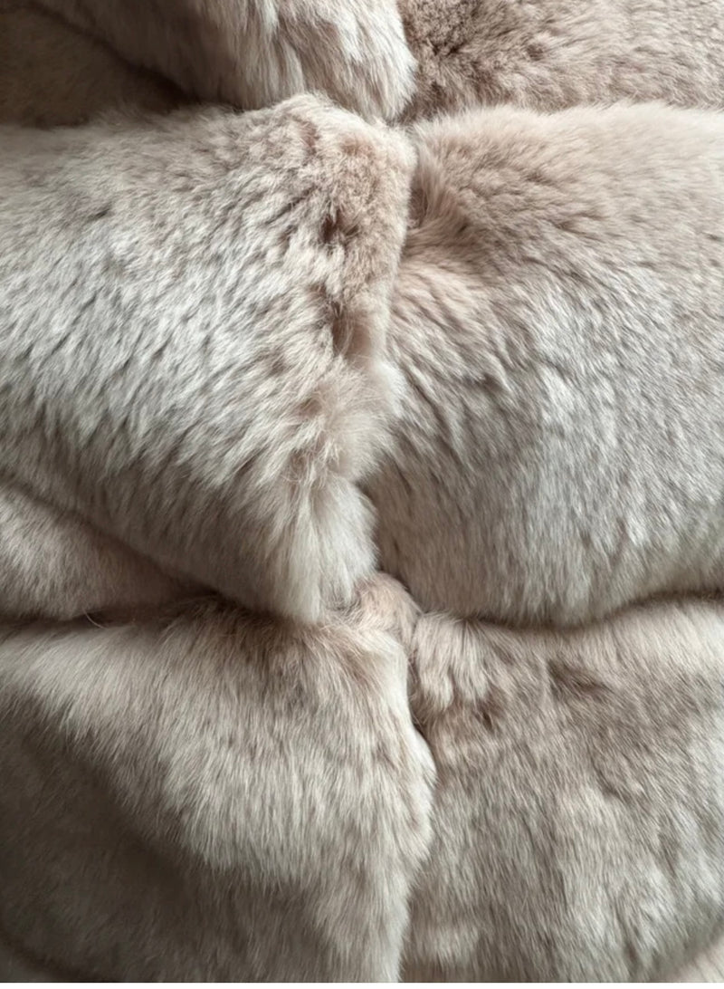 Pelliccia corta rosa