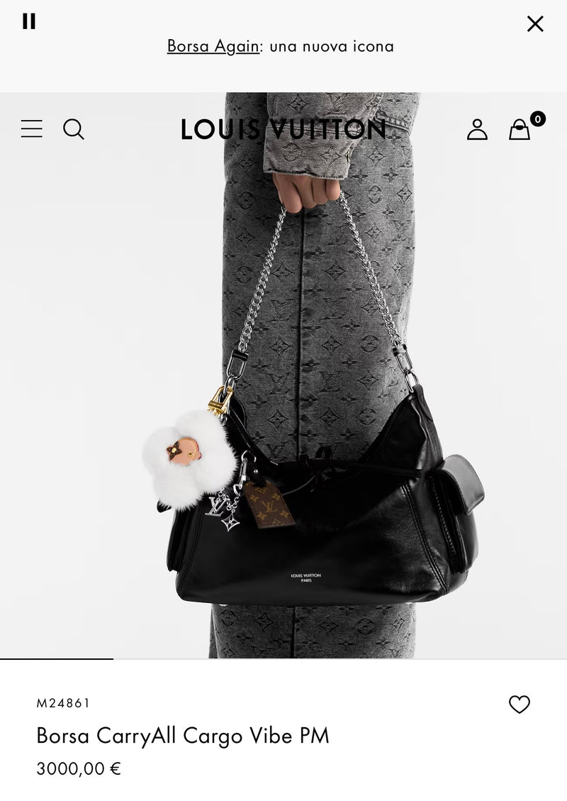 Louis Vuitton carry all cargo vibe pm