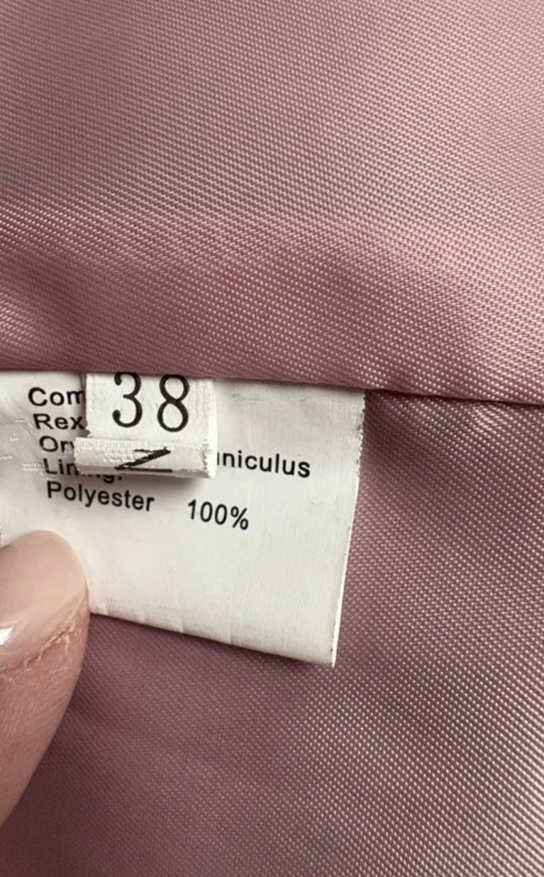 Pelliccia corta rosa