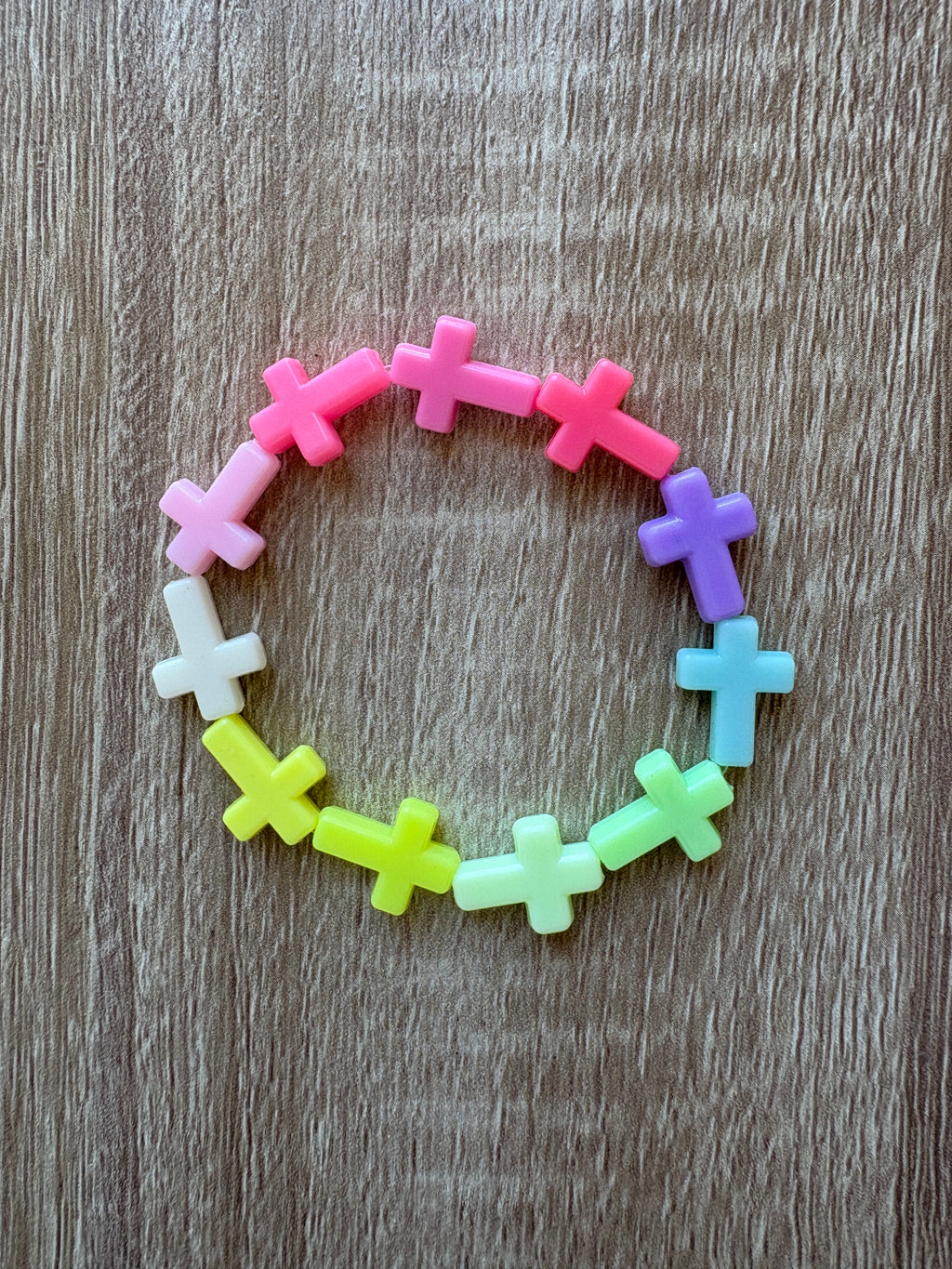 Bracciale multicolor croci
