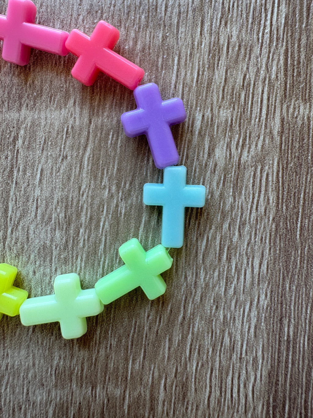 Bracciale multicolor croci