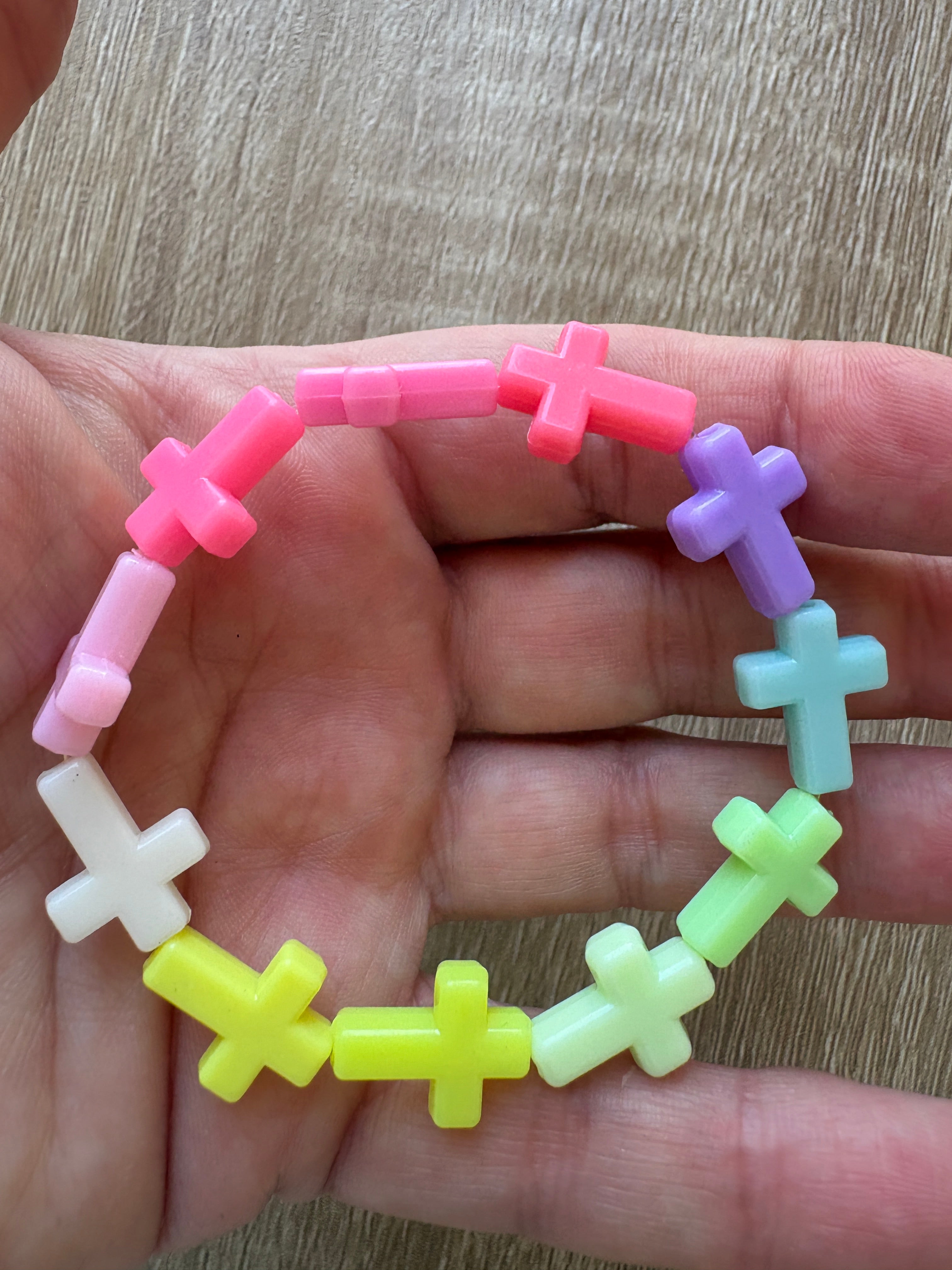 Bracciale multicolor croci