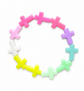 Bracciale multicolor croci